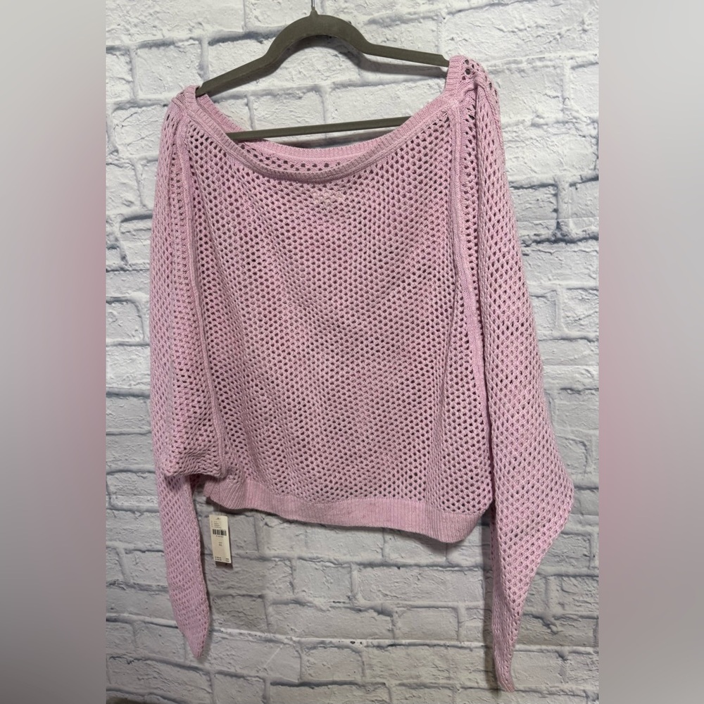 Pilcro by Anthropologie Open Knit Cropped Sweater – NWT, Size XL - Picture 6 of 10